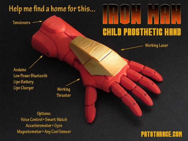 Mano robotica Iron Man