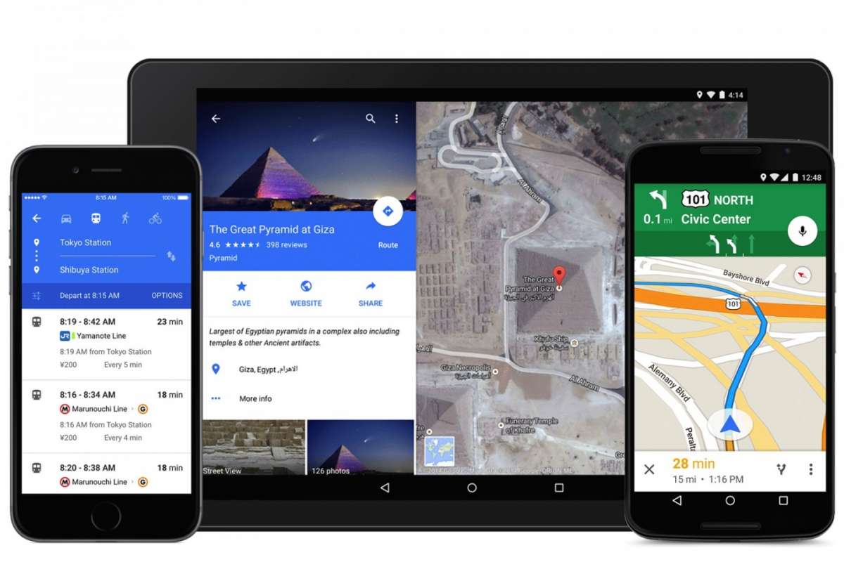 Google Maps 9 su smartphone e tablet