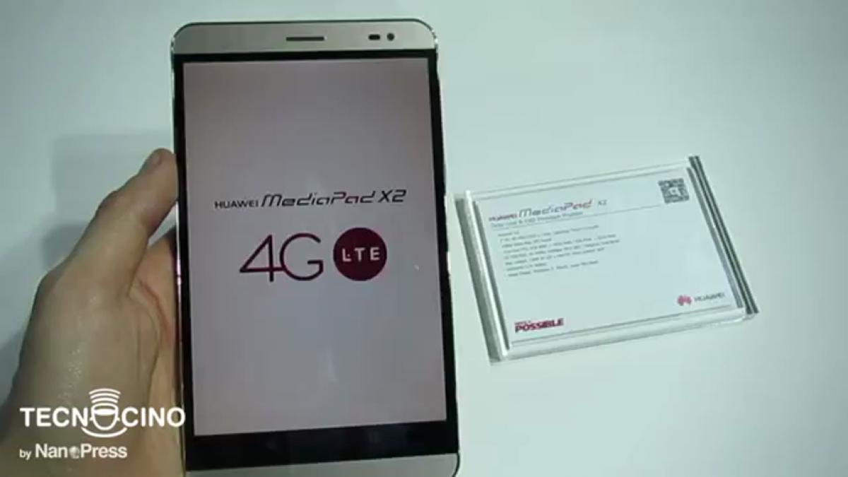 Huawei MediaPad X2 scheda e caratteristiche del tablet che telefona