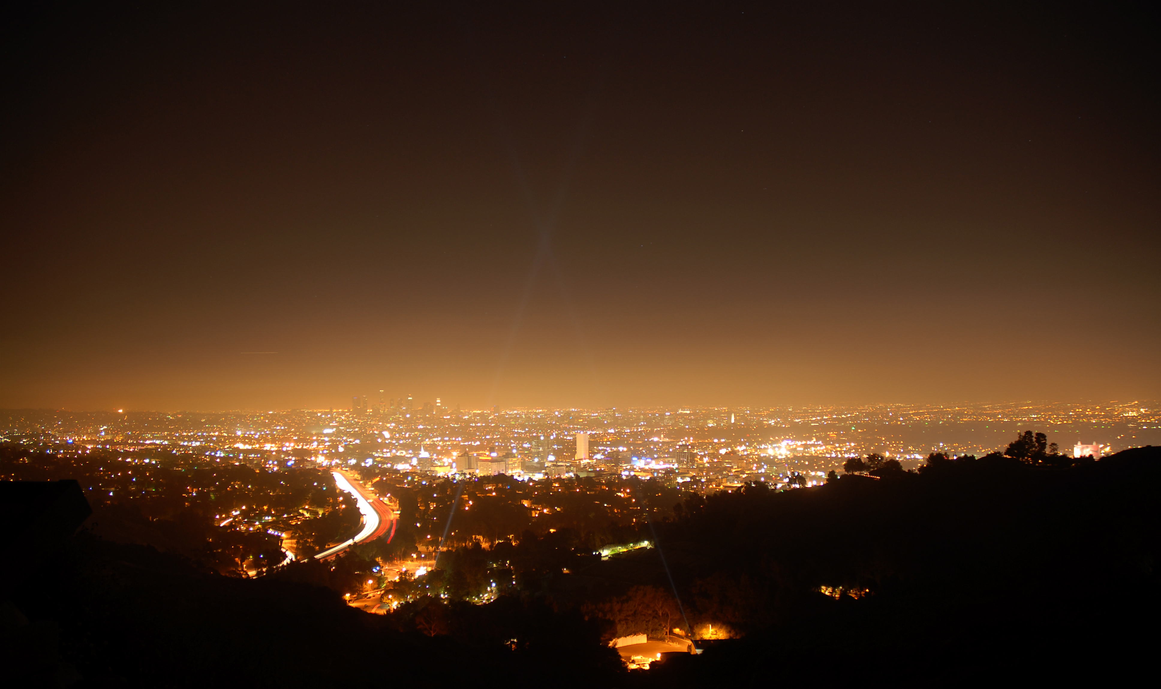 Inquinamento luminoso città