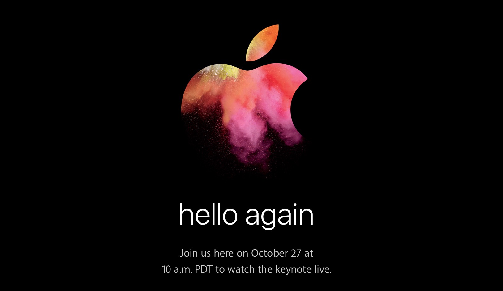 Evento Apple 27 ottobre Hello Again MacBook Pro 2016