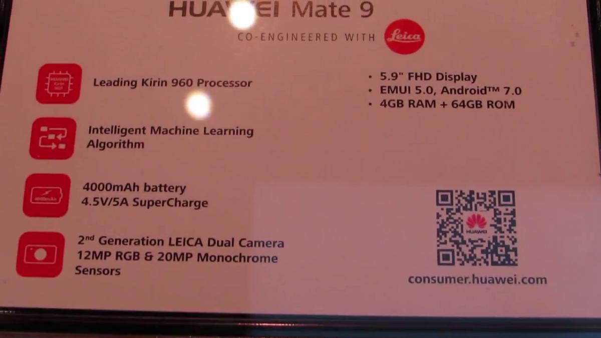 Huawei Mate 9 prezzo uscita e scheda tecnica ufficiale