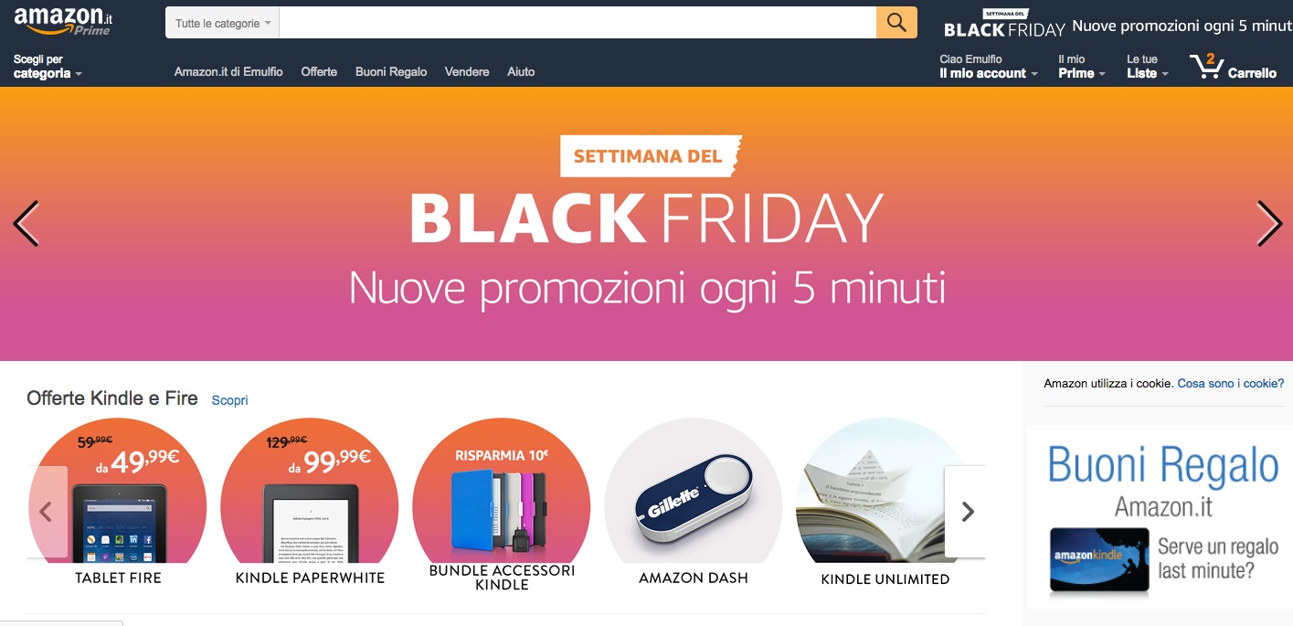 Black Friday Amazon 2016
