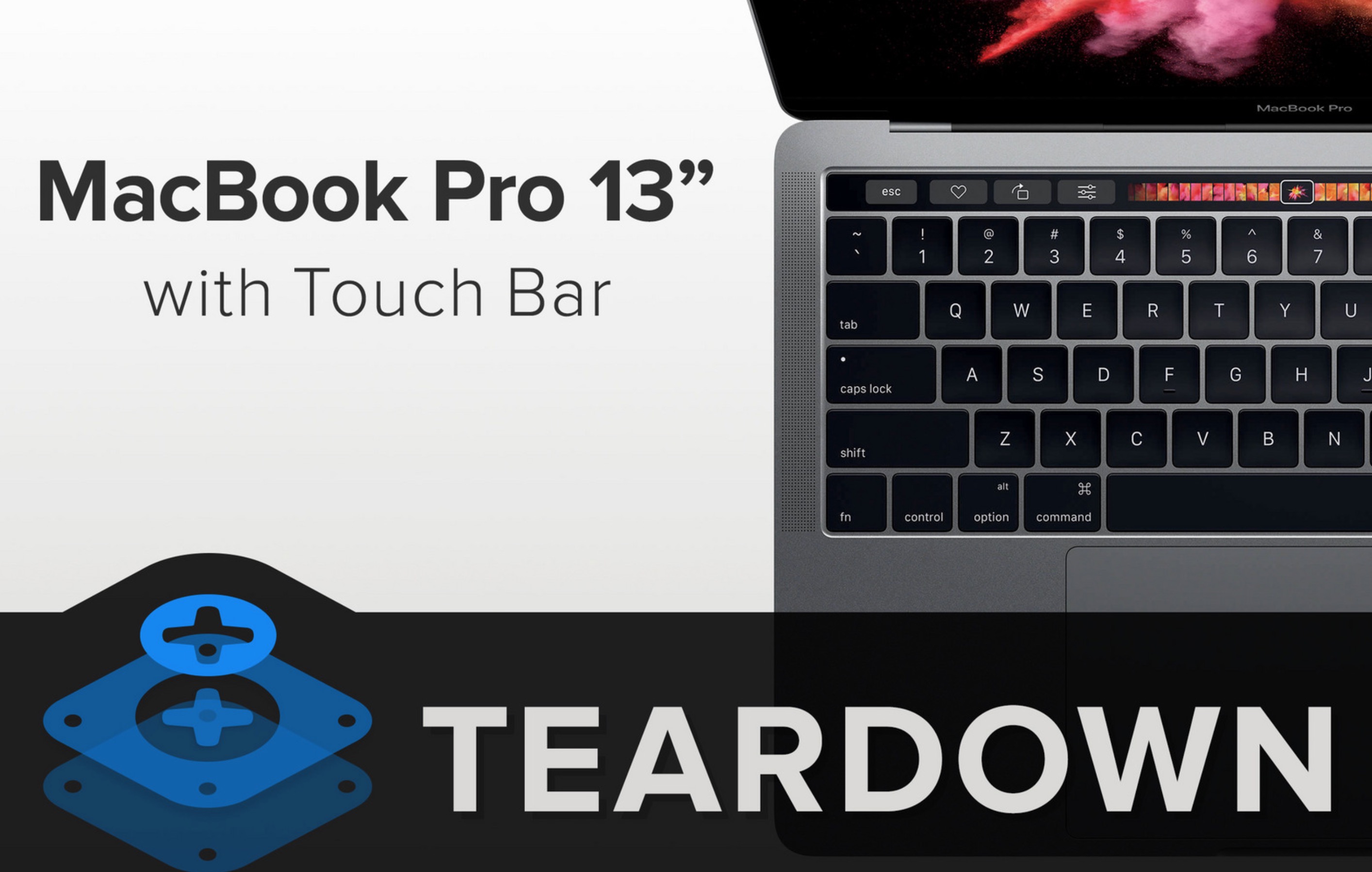 MacBook Pro 2016 Touch Bar iFixit teardown