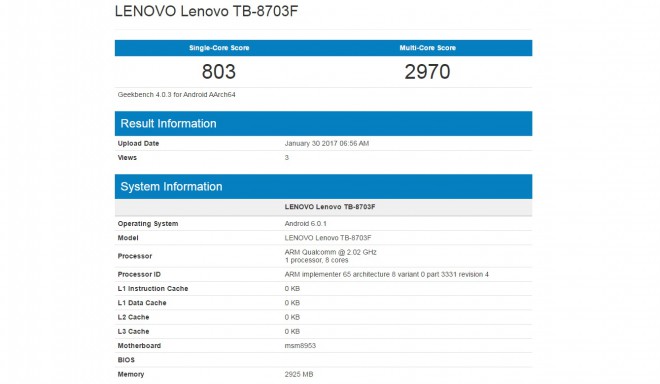 Lenovo Tab 3 8 Plus