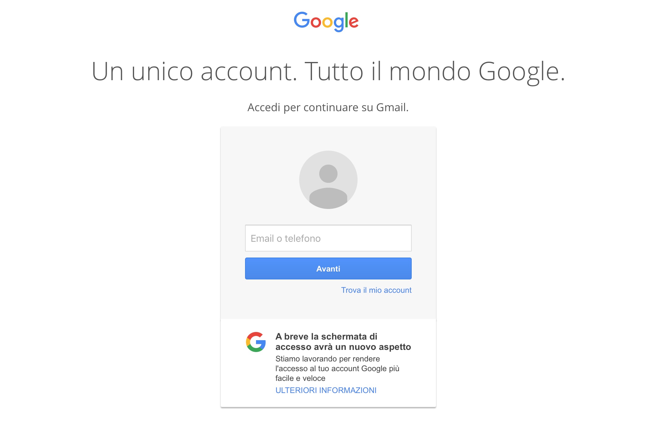 come cambiare la password gmail