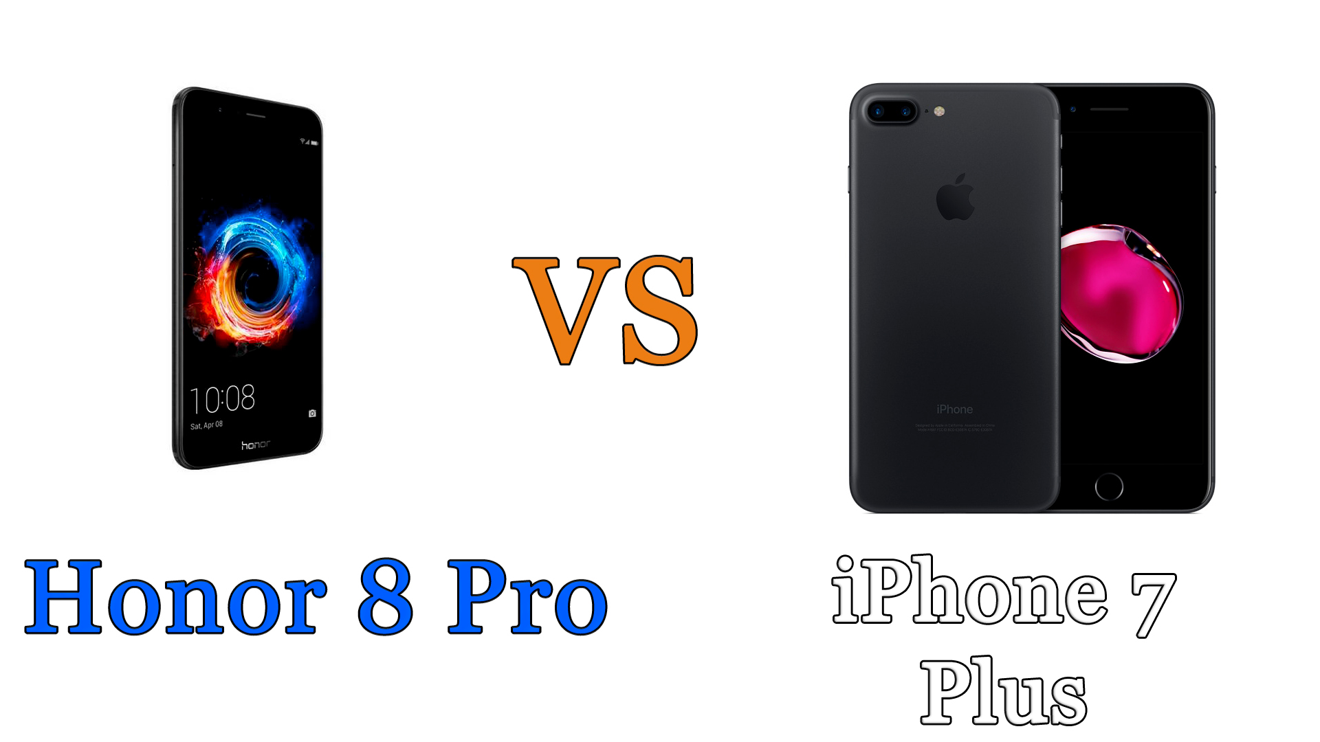 honor 8 pro vs iphone 7 plus