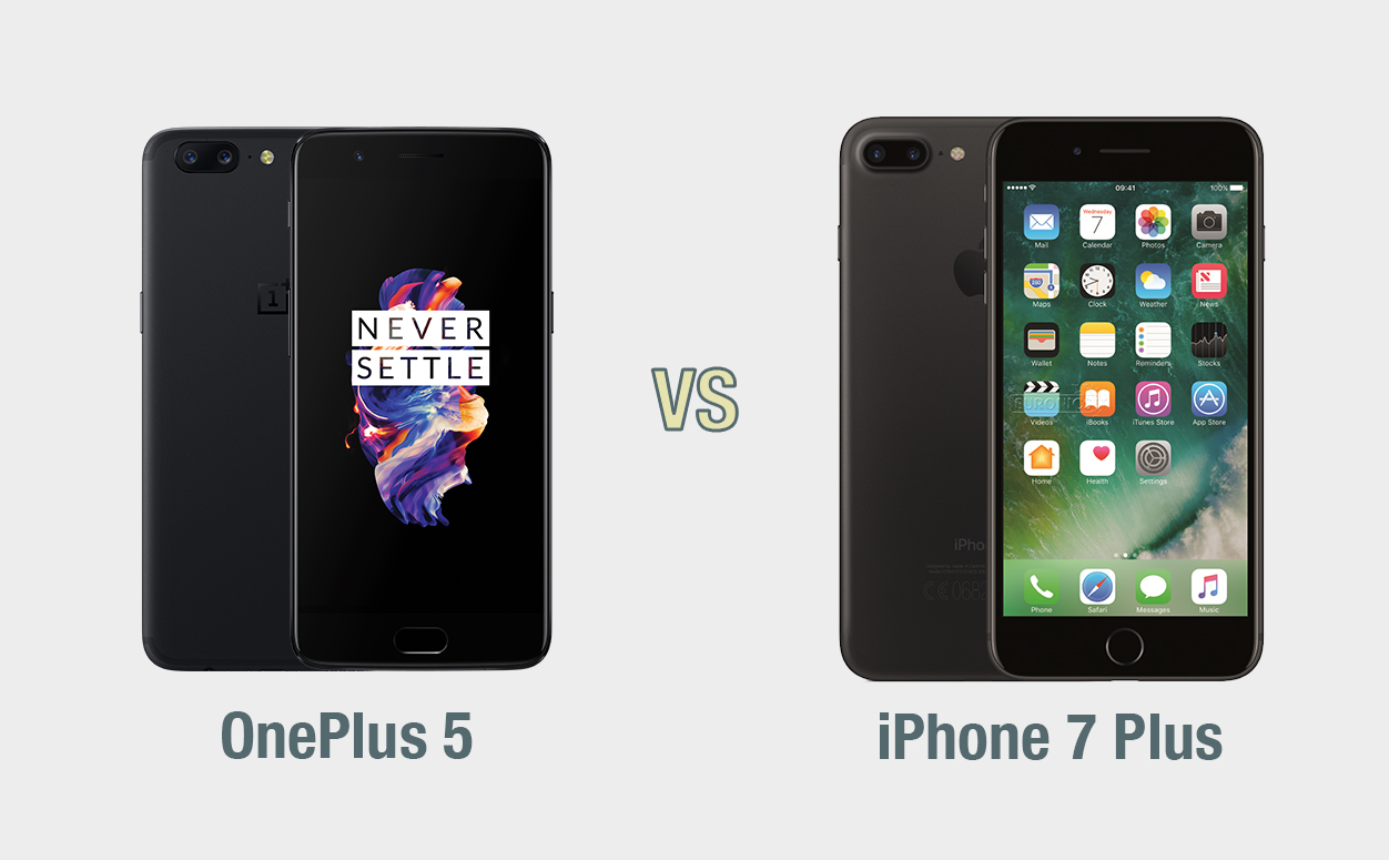 OnePlus 5 vs iPhone 7 Plus