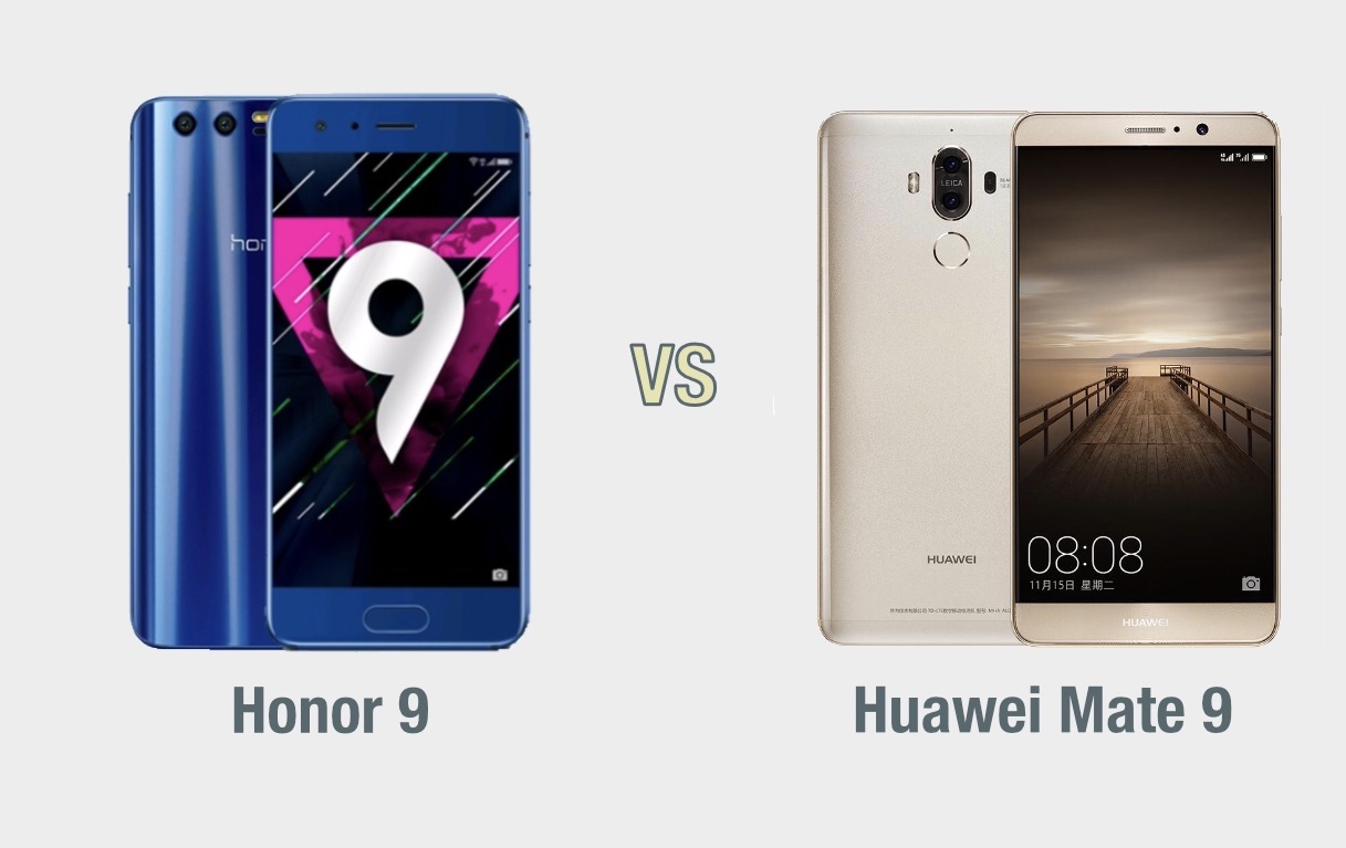 Honor 9 vs Huawei Mate 9