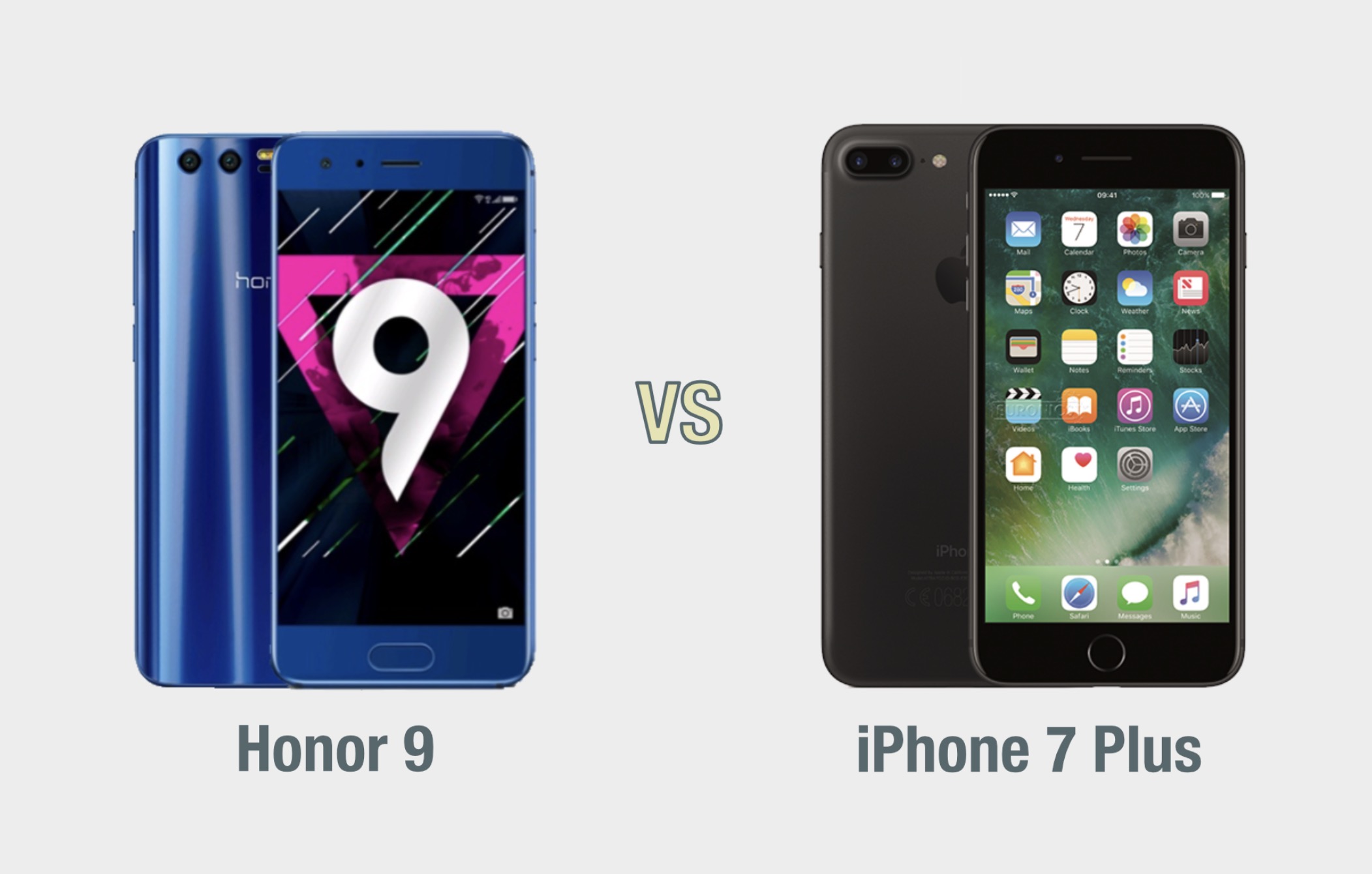 Honor 9 vs iPhone 7 Plus