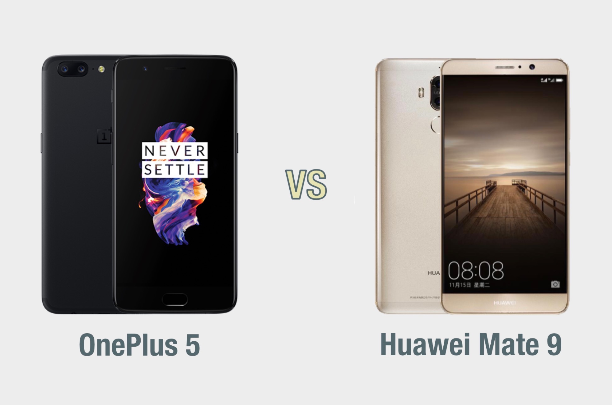 OnePlus 5 vs Huawei Mate 9