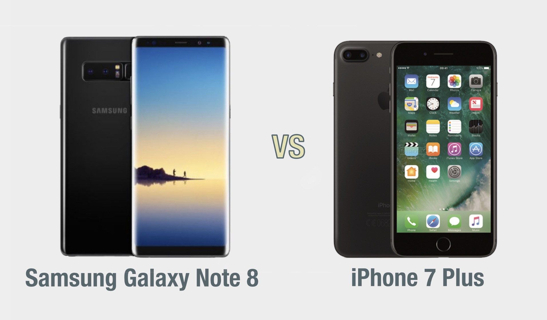 Samsung Galaxy Note 8 vs iPhone 7 Plus
