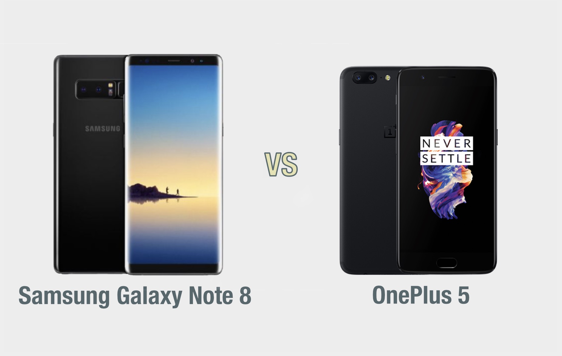 Samsung Galaxy Note 8 vs OnePlus 5