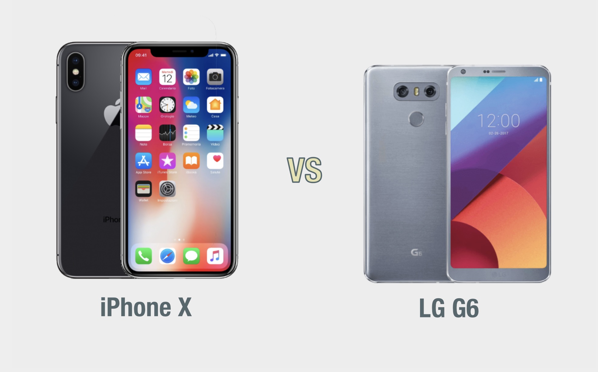 iPhone X vs LG G6