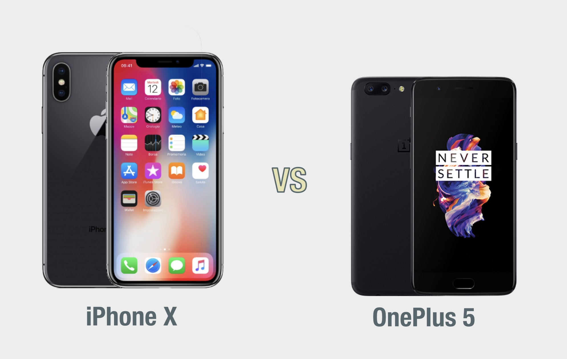 iPhone X vs OnePlus 5