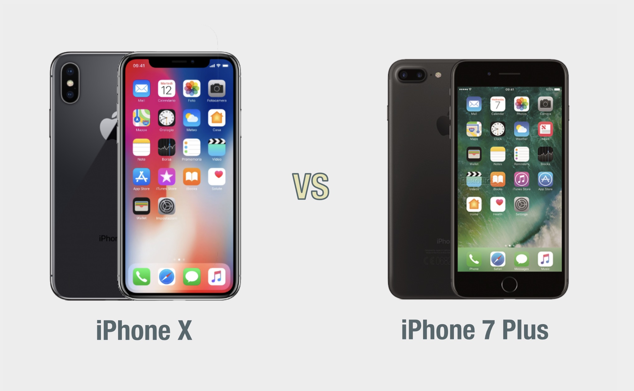 iPhone X vs iPhone 7 Plus