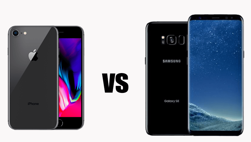 iphone 8 vs samsung galaxy s8 confronto