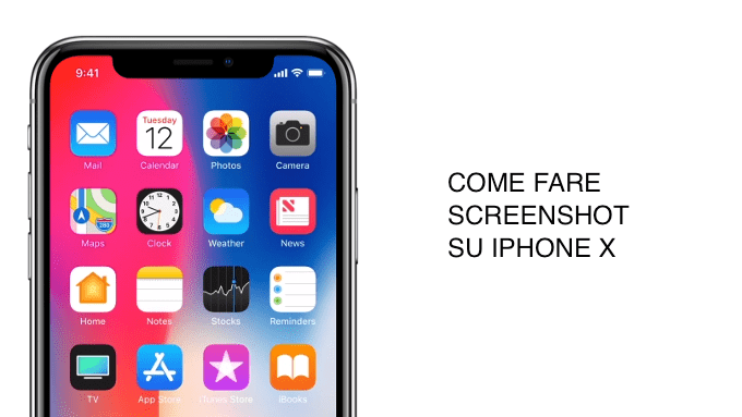 iphone x screenshot schermate