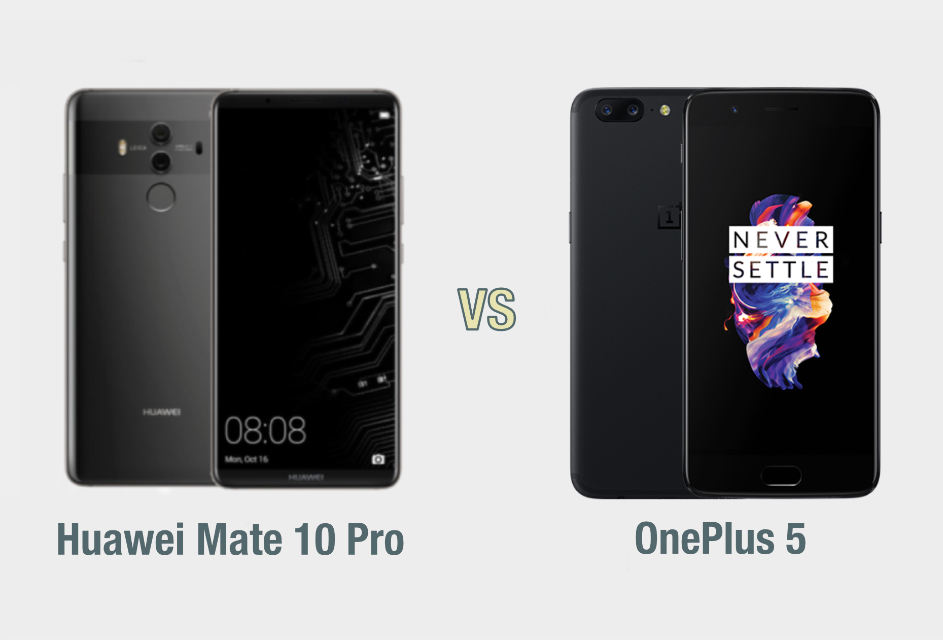 Huawei Mate 10 Pro vs OnePlus 5