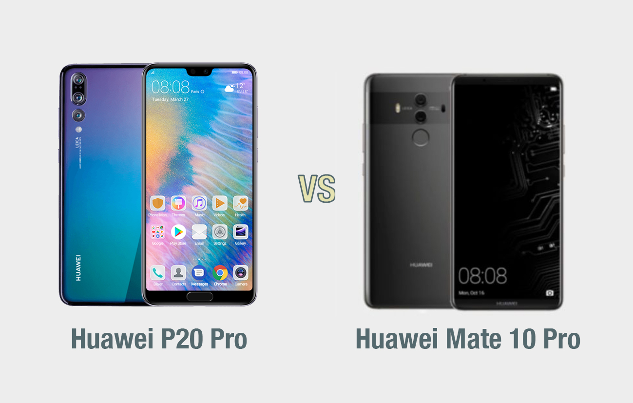 Huawei P20 Pro vs Huawei Mate 10 Pro