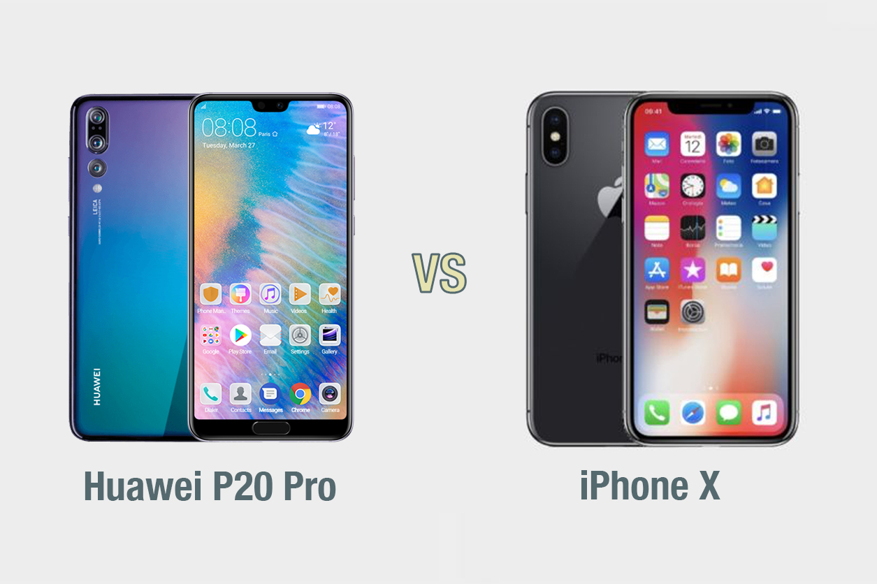 Huawei P20 Pro vs iPhone X