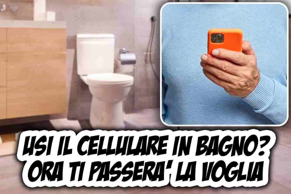 No uso cellulare in bagno