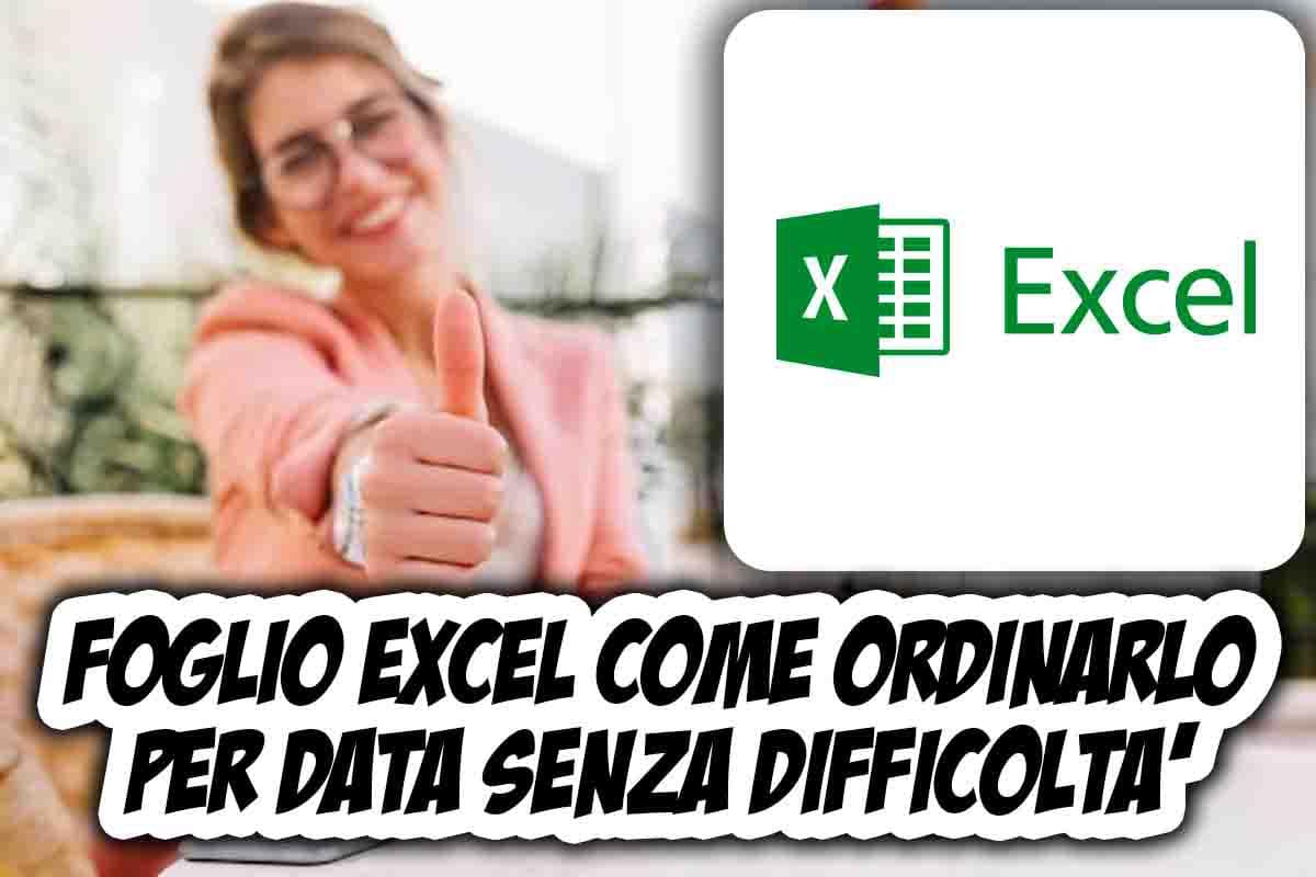 Come riordinare il foglio Excel