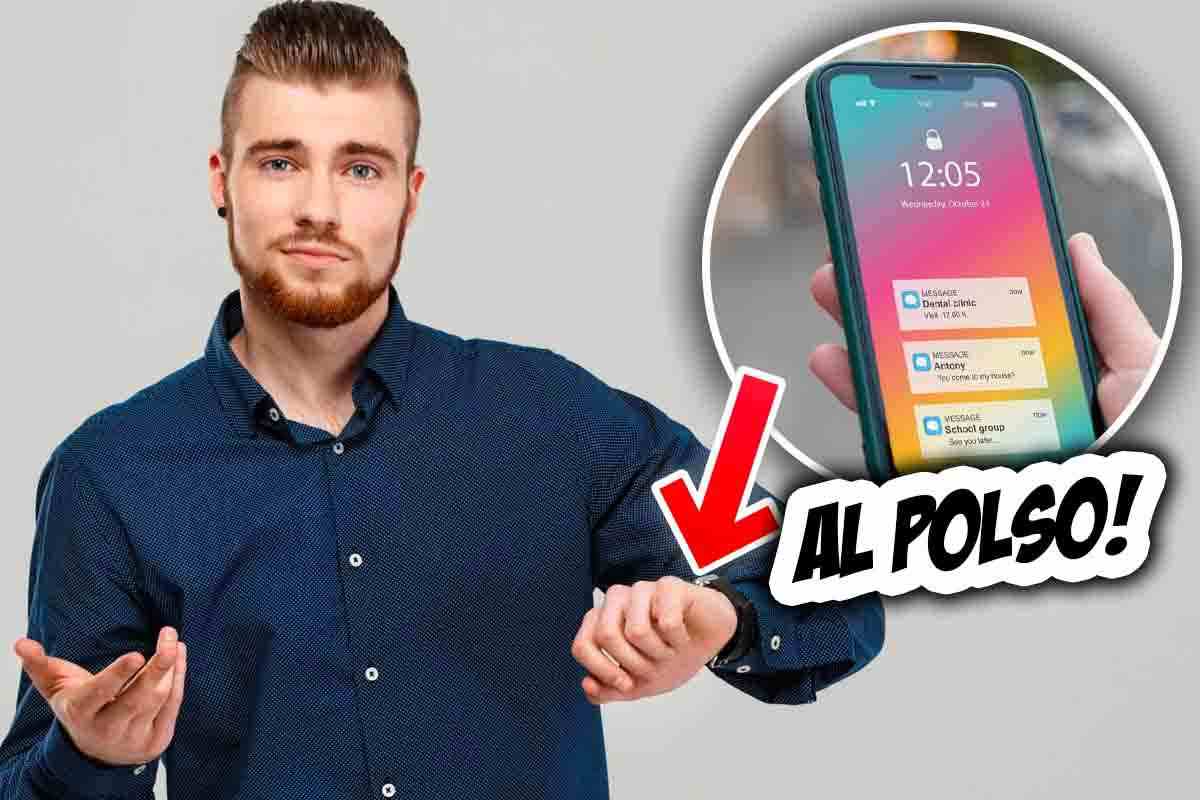 Il cellulare che si mette al polso